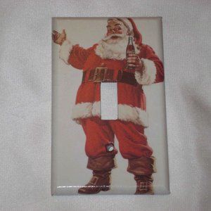 COCA COLA SANTA -SINGLE Light Switch Plate Cover